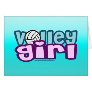 Cartão Volley Girl