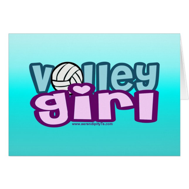 Cartão Volley Girl (Frente Horizontal)