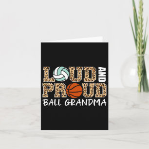 Cartão Volleybyll Louco E Orgulhoso Bysketbyll Vovó Diver