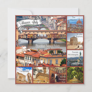 Cartão Volta a Florença, Itália