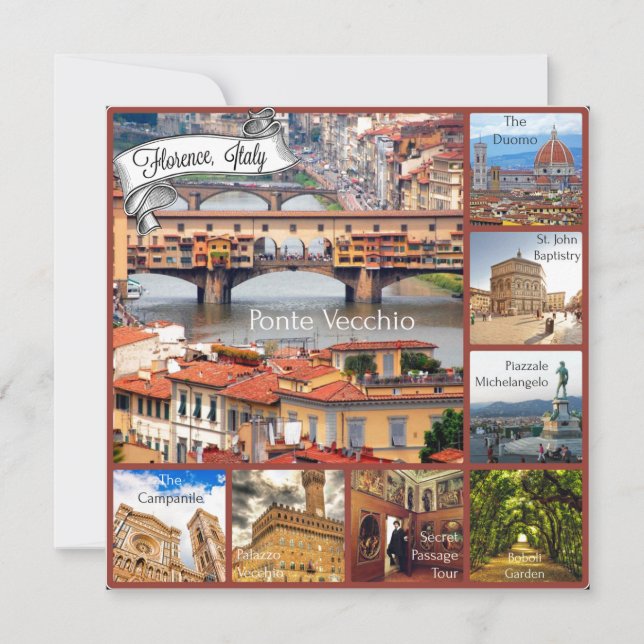 Cartão Volta a Florença, Itália (Frente)