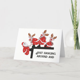 CARTÃO VOLTANDO PARA DIZER "TENHA UM NATAL DE MERGULHO"