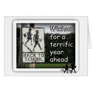 Cartão Voltar ao Sinal da Escola