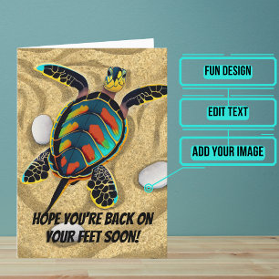 Cartão Volte Aos Seus Pés Logo Fique Bem