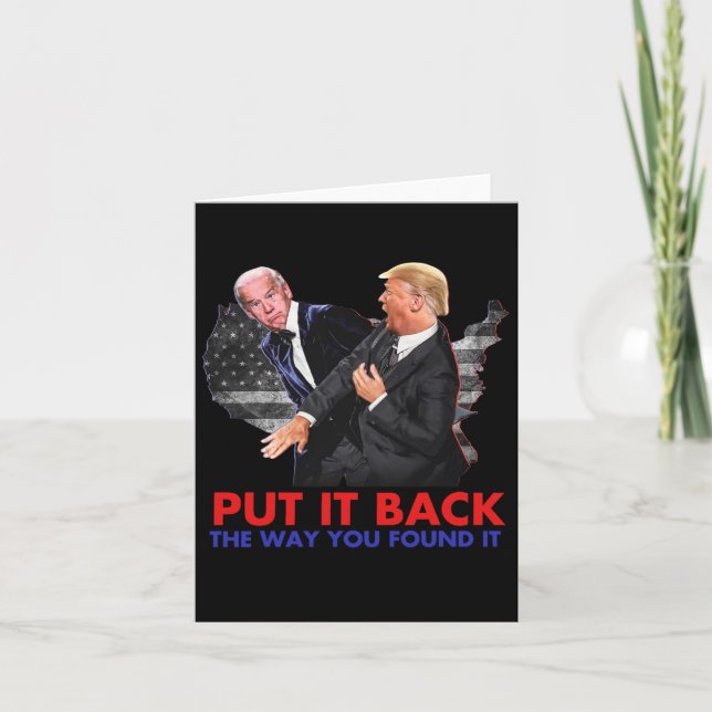Cartão Voltou Da Maneira Que Achou Engraçada Biden &amp;  (Frente)