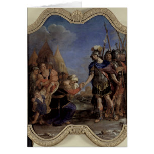 Cartão Volumnia antes de Coriolanus, 1643