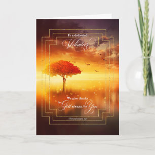 Cartão Voluntários Cristãos Salonistas Agradeço