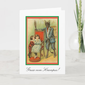 Cartão Vom Krampus! Natal europeu tradicional
