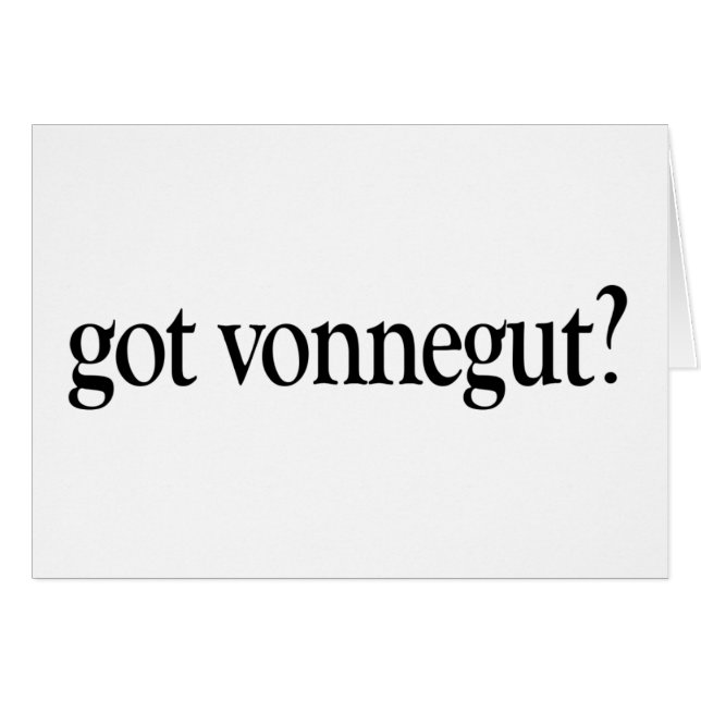 Cartão Vonnegut obtido (Frente Horizontal)