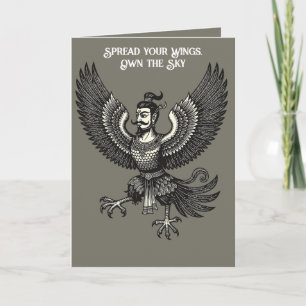 Cartão Voo da Águia Humana Garuda