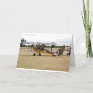 Cartão Voo de 80 do Aniversário do Tiger Moth