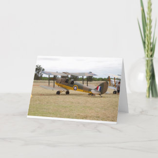 Cartão Voo de 80 do Aniversário do Tiger Moth