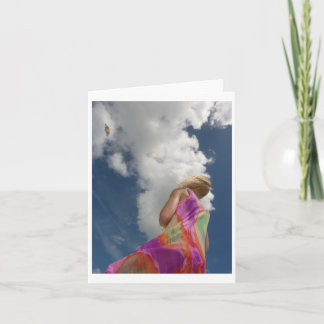 Cartão Vôo do papagaio