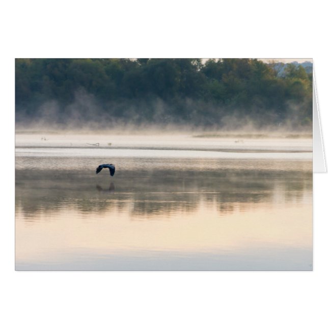 Cartão Voo Foggy Morning (Frente horizontal)