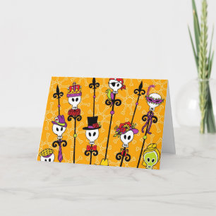 CARTÃO VOODOO SKULL MARDI GRAS PARTY