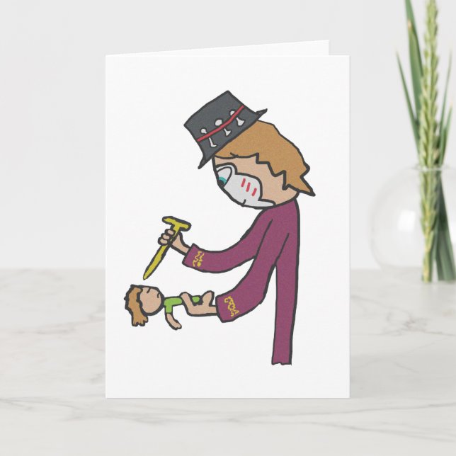 Cartão Voodoo Witch Doctor (Frente)