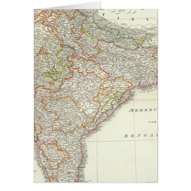 Cartão Vorder Indien South Asia (Frente)