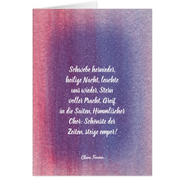 Cartão Vorweihnachtlich (Frente)