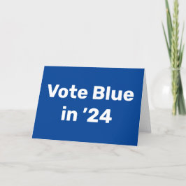 Cartão Vote Blue em 2024