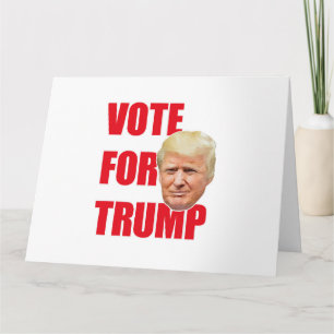Cartão Vote no trump 