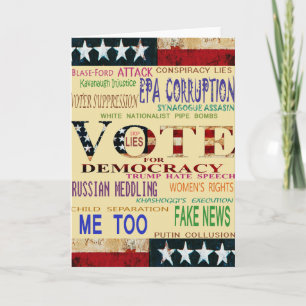 Cartão Votem na Democracia