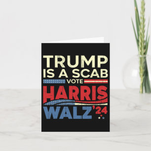Cartão Voto Para Harris 2024 Trump É Um Voto De Cabra Har