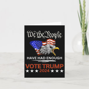 Cartão Voto Republicano Trump 2024 Que As Pessoas Tinham
