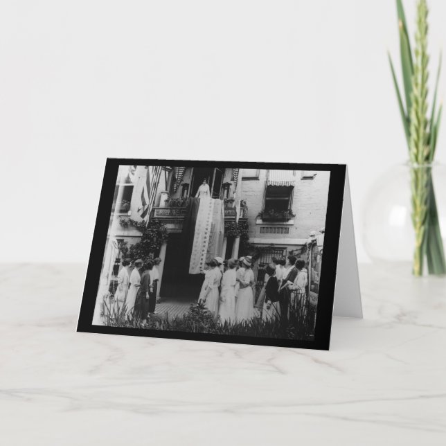 Cartão Votos de Alice Paul Victory Flag (Frente)