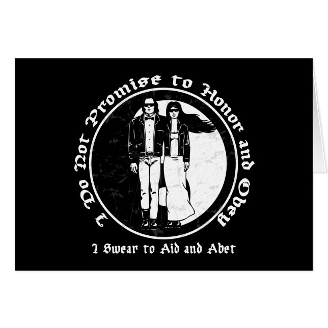 Cartão Votos de casamento (Frente Horizontal)