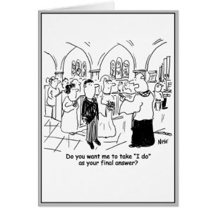 Cartão Votos do Casamento - Faço Como Resposta Final