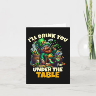 Cartão Vou Bebê-Lo Sob O Dia de São Patrício Mesa