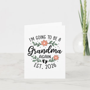 Cartão Vou Ser Vovó Novamente 2026 Avô Anno