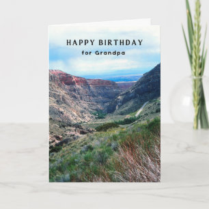 Cartão Vovô Birthday Big Horn Mounts Wyoming