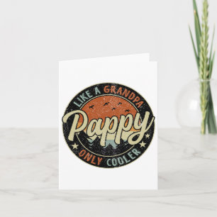 Cartão Vovô como um avô, só que mais fixe Retro Vintage G