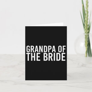 Cartão Vovô Da Camisa Da Noiva Engraçada Par De Casamento