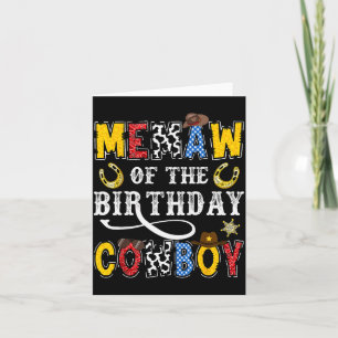 Cartão Vovó do Cowboy de Aniversário Rodeio Western Vovó