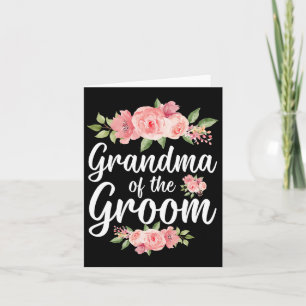 Cartão Vovó do Groom Vovó Flores