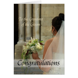 Cartão Vovó dos parabéns de casamento do noivo