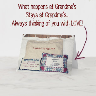 Cartão Vovó é meu lugar feliz