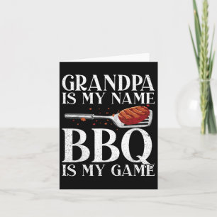 Cartão Vovô É Meu Nome Churrasco É Meu Churrasco De Jogo