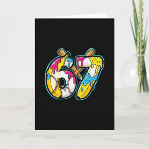 Cartão Vovó engraçada 67 Sorvete Gotejamento Meme Seis Se