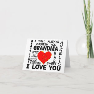 Cartão Vovó Eu Te Amo
