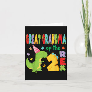 Cartão Vovó excelente Dos Dois segundos aniversários Rex 