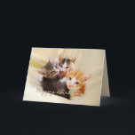 Cartão Vovô Feliz Aniversário Trio de Kittens<br><div class="desc">Este cartão com três gatinhos adoráveis é perfeito para o aniversário do vovô.  Veja outros cartões Fuzzyball para aniversários específicos da idade e cartões de aniversário para outros membros da família. "Querida neta,  espero que tenha um aniversário meow-veloz. Abraços e beijos!"</div>