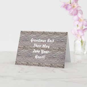 Cartão Vovô Knit