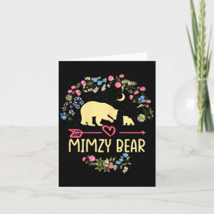 Cartão Vovó Mimzy Urso Natal Família Flor Natal