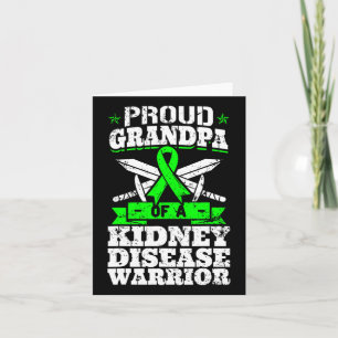 Cartão Vovô Orgulhoso De Um Guerreiro Da Doença Renal Aw 