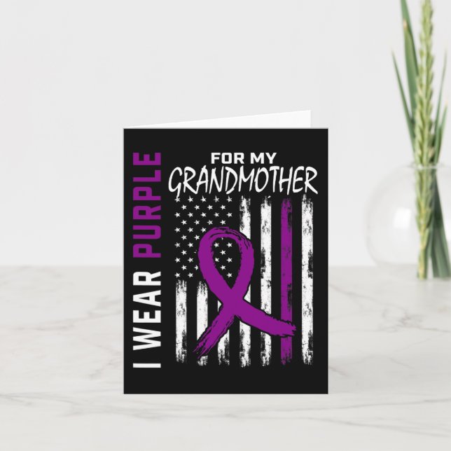 Cartão Vovó Roxo, Vovó, Câncer de pâncreas (Frente)