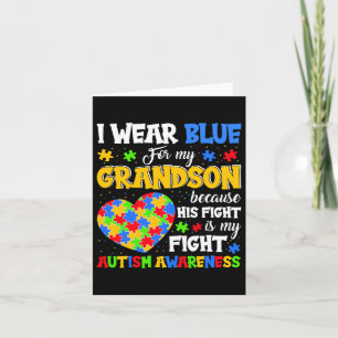 Cartão Vovô Vovô, Visto Azul Para Meu Avô Autismo