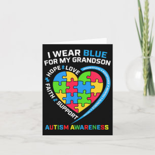 Cartão Vovô Vovô, Visto Azul Para Meu Avô Autismo